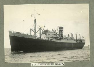 Cargo ship MV Melbourne STAR under way at sea