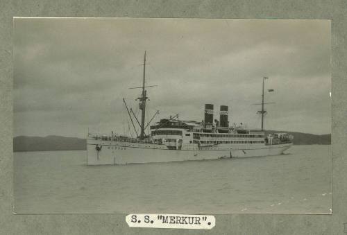 Passenger ship SS MERKUR under way at sea