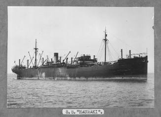 Cargo ship SS HAURAKI at sea