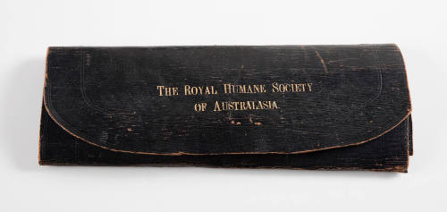 The Royal Humane Society of Australasia certificate's pouch