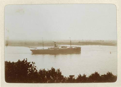 Album containing photographs of steamers