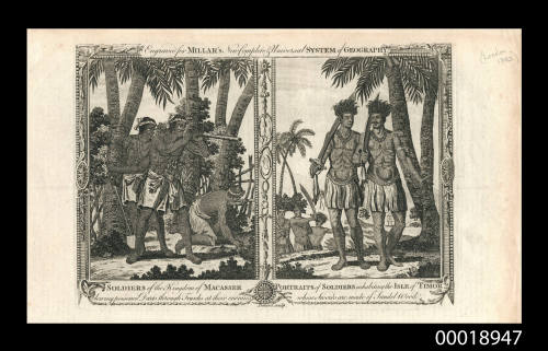 Soldiers of the Kingdom of Macassar / Portraits of Soldiers Inhabiting the Isle of Timor