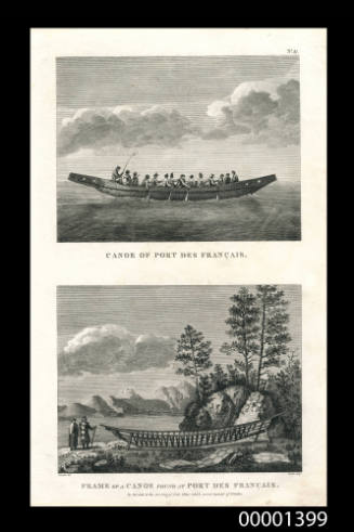 Canoe of Port des Francais, Frame of a canoe found at Port des Francais