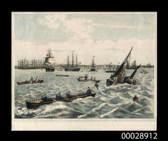 Sandridge from Hobson's Bay 1863