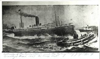 Collision of the liner TAHITI and the Sydney ferry GREYCLIFFE