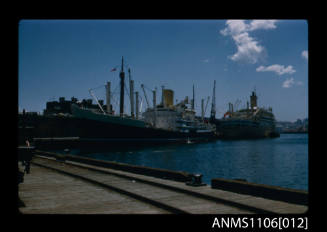 Colour photographic slide of two vessels at Darling Harbour