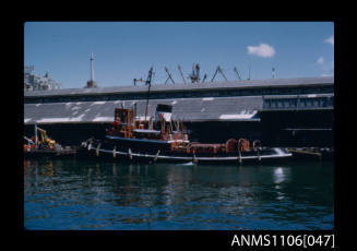 Colour photographic slide of tug WOONA