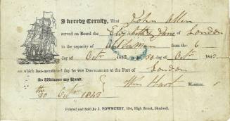 Certificate of discharge issued to John H Allan