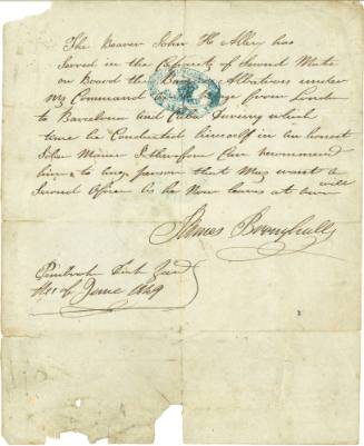 Certificate of discharge issued to John H Allan