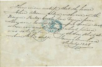 Certificate of discharge issued to John H Allan