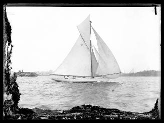 Sloop at Garden Island, inscribed 542