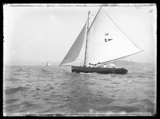 Sloop on Sydney Harbour, inscribed 1052