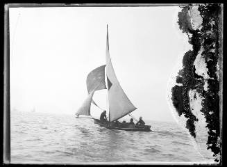 Sloop at Sydney Heads, inscribed 1061