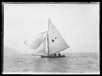 Sloop at Sydney Heads, inscribed 1068