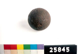 Cannon ball from the wreck of the DUNBAR