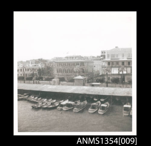 Photograph of boats at unidentified port