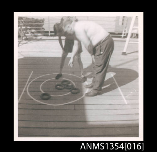 Photograph of deck quoits