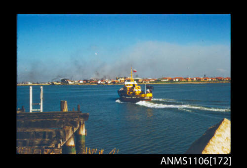 Colour photographic slide of a pilot launch at Newcastle