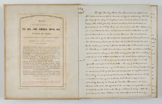Journal of Reverend John Jennings Smith of his voyage to Australia on the barque AMELIA THOMPSON