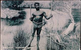 Indigenous Australian man fishing