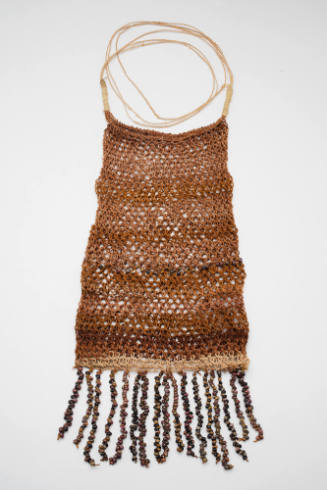 Dilly bag with shell fringe