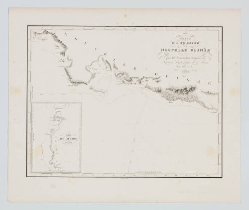 Carte de la Cote Sud-Ouest de la Nouvelle Guinee