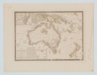 Carte de L'Australie, partie Sud-Ouest de L'Oceanie