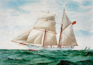 CYGNET under sail at sea
