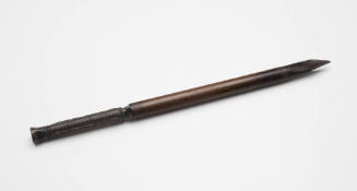 BRAND muzzle loading percussion shoulder Whaling & Bomb Lance Gun with  skeleton stock. 19th century. 96cm