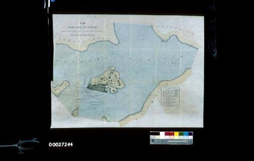 Plan of Cockatoo Island and approaches