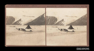 First camp on the Ferrar Glacier January 1911