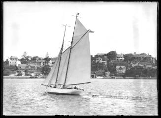 Yacht Mistral II, probably on Sydney Harbour  New South Wales