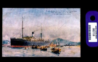 SS BALLARAT at Las Palmas, P&O Branch Service to Australia via the Cape 11,100 tons, 10,000 horse-power