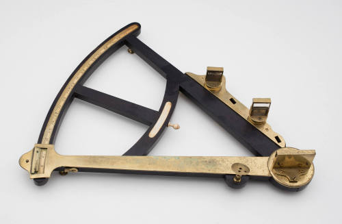 19th Century Ebony and Ivory Octant