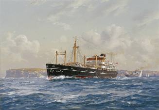 General cargo passenger ship SS KARUAH at South Head