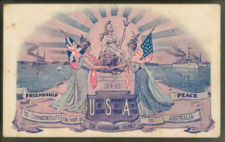 To commemorate the visit of the American Fleet to Australia
