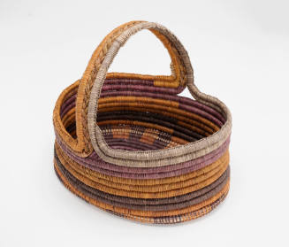 Coil-woven basket