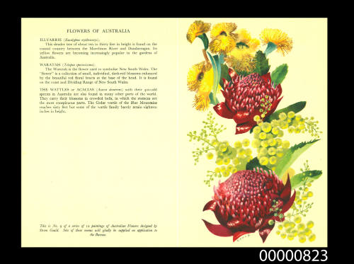 Menu cover from the ARCADIA