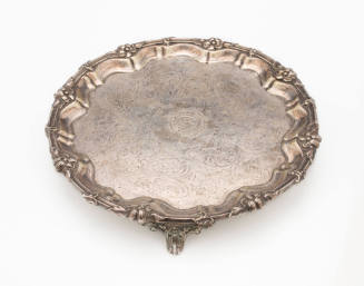 Sheffield plate salver recovered from the wreck of  SS GOTHENBERG by William Collin