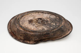 Metal dish claimed to be from the wreck of the DUNBAR