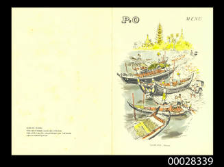 P&O SS STRATHNAVER dinner menu 4 August 1961