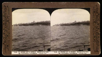 American fleet in Australia, steaming up Port Phillip Bay