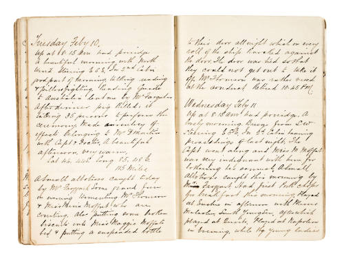 Manuscript diary kept on board the LOCH SHIEL sailing from Glasgow to Melbourne