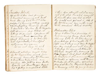 Manuscript diary kept on board the LOCH SHIEL sailing from Glasgow to Melbourne