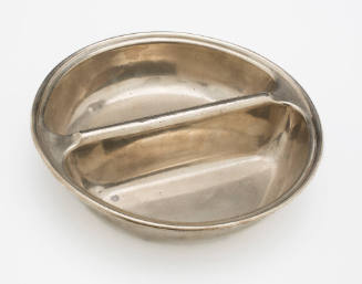 Two sided metal dish from Huddart Parker Limited