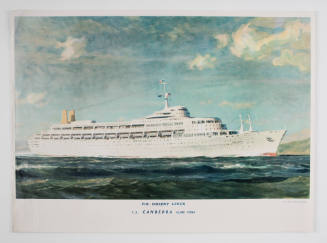 P&O - Orient Lines SS CANBERRA  45,000 tons: from the painting by John Stobart S.M.A