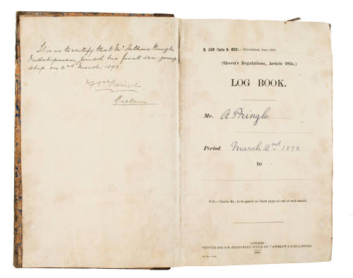 Log book from HMS ROYAL ARTHUR