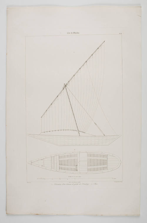 Elevation d'un Bateau de Peche de Bombay