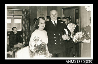 Captain Dun and unidentified woman