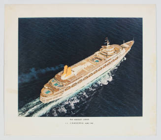 P&O - Orient Lines  SS CANBERRA  45,000 tons: printed in Australia